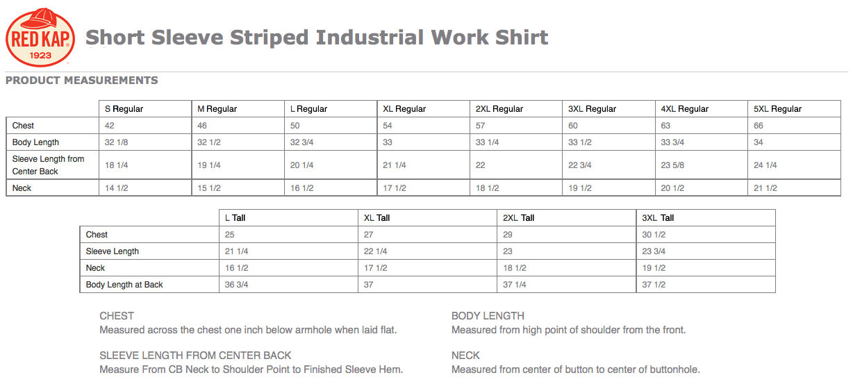 Sizing Chart