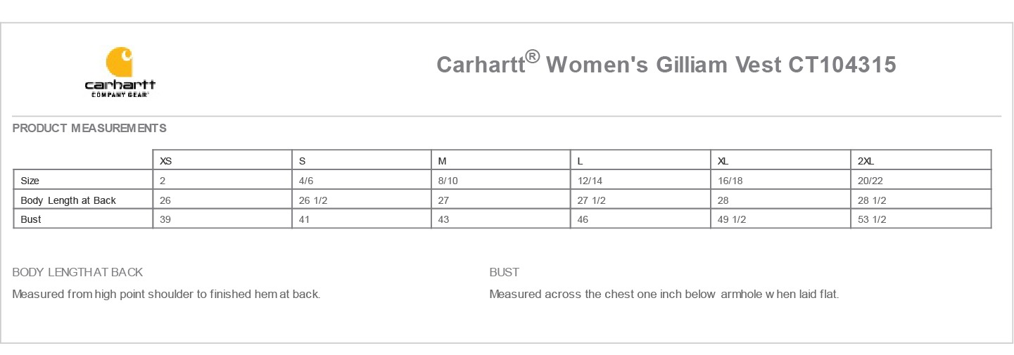 Sizing Chart