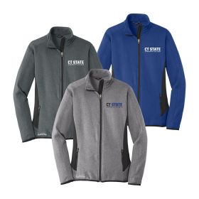 Eddie Bauer&reg; Ladies' Full-Zip Heather Stretch Fleece Jacket. EB239