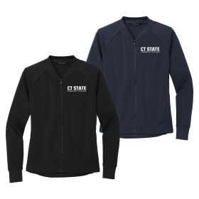 Mercer+Mettle&trade; Ladies' Double-Knit Bomber. MM3001