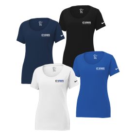 Nike Ladies' Dri-FIT Cotton/Poly Scoop Neck Tee. NKBQ5234