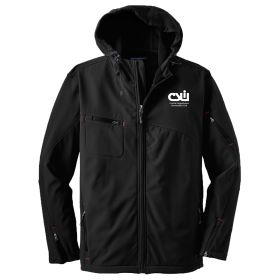 Textured Hooded Soft Shell Jacket. J706