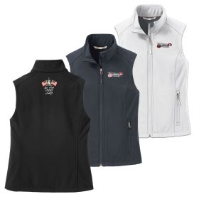 Ladies' Core Soft Shell Vest. L325 - EMB/LC/BC
