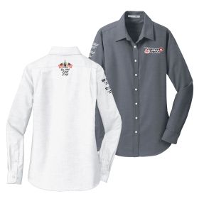 Ladies' Long Sleeve Oxford Shirt. L658 - EMB/4 LOC.