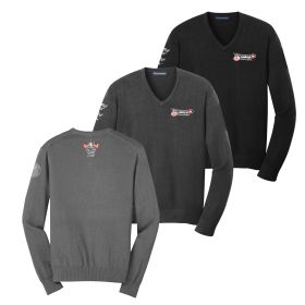 Men's V-Neck Sweater. SW2850 - EMB/4LOC.