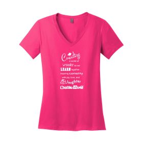 MISSION - Ladies' V-Neck Tee. DM1170L - DF/FF