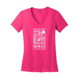 CORE - Ladies' V-Neck Tee. DM1170L- DF/FF