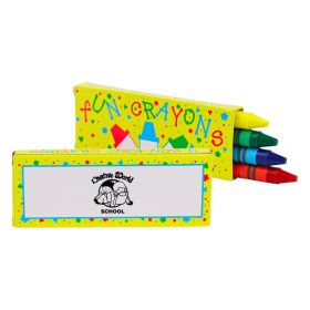 4 Pack Of Crayons. FUN120 (Lots of 250)