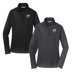 Ladies' Pinpoint Mesh 1/2-Zip. L806