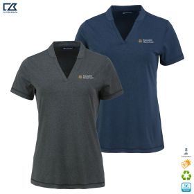 C&B Ladies' Forge Recycled Four-Way Stretch Heathered Blade Top. LCK00153 - DF/LC