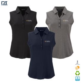C&B Ladies' Forge Recycled Four-Way Stretch Sleeveless Polo. LCK00197 - DF/LC