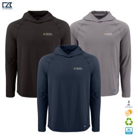 C&B Men's Prospect Recycled Featherlight Hooded Pullover. MCK01363 - DF/LC