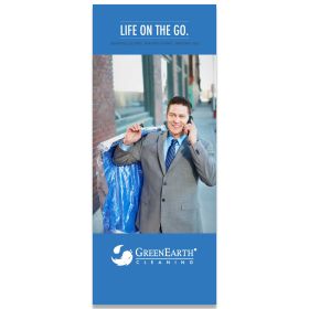CityScapes - Life On The Go Pull-Up Banner With Man. 33x80