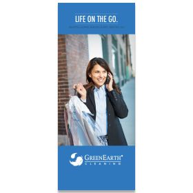 33 x 80 CityScapes - Life On The Go Pull-Up Banner With Woman