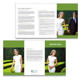 Beautiful Clean Tri Fold Brochure (Lots of 100). 8.5 X 11