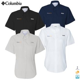 Columbia Ladies' PFG Tamiami Short Sleeve Shirt. 212466 - EMB/RC
