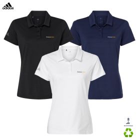Adidas Ladies' Textured Stripe Polo. A707 - DF/LC