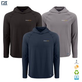 C&B Men's Prospect Recycled Featherlight Hooded Pullover. MCK01363 - DF/LC