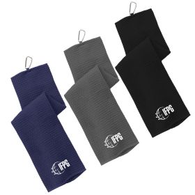 Waffle Microfiber Golf Towel. TW60 - EMB