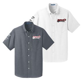 Men's Short Sleeve SuperPro&trade; Oxford Shirt. S659