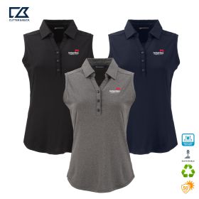 C&B Ladies' Forge Recycled Four-Way Stretch Sleeveless Polo. LCK00197 - DF/LC
