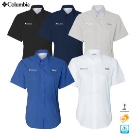 Columbia Ladies' PFG Tamiami Short Sleeve Shirt. 212466 - EMB/RC