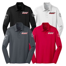 Men's Long Sleeve Performance Polo. K540LS - EMB/ 4 LOC.