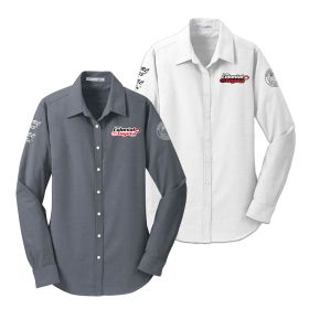 Ladies' Long Sleeve Oxford Shirt. L658 - EMB/ 4 LOC.