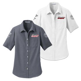 Ladies' Short Sleeve Oxford Shirt. L659 - EMB/ 4 LOC.
