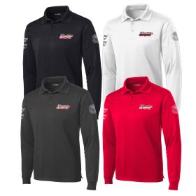 Men's Long Sleeve Micropique Sport-Wick Polo. ST657 - EMB/ 4 LOC.