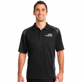 CornerStone&reg; Men's Snag-Proof Colorblock Pocket Polo. CS416