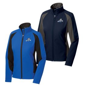 Ladies' Colorblock Soft Shell Jacket. LST970