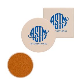 4" Extra Absorbent Coasters in Round or Square (LOTS OF 6). 1594/1593