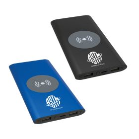 8000MAH Power Bank & Wireless Charger with USB-C Cord. PWR801C