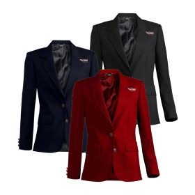 Ladies' Essential Polyester Blazer - EMB/3 LOC.