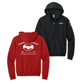  JERZEES&reg; Full-Zip Hooded Sweatshirt. 993M - DF/ 3 LOC.