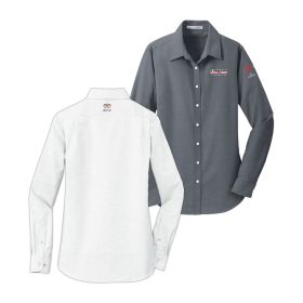  Ladies' Long Sleeve Oxford Shirt. L658 - EMB/ 3 LOC.