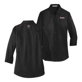 Ladies' 3/4-Sleeve Twill Shirt. L665 - EMB/3 LOC.