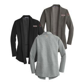  Ladies' Interlock Cardigan. L807 - EMB/3 LOC.