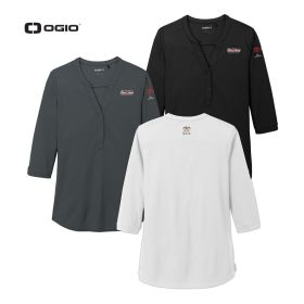  Ladies' OGIO ® Jewel Henley LOG104 - EMB/3 LOC.