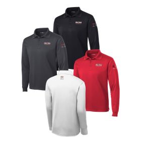 Long Sleeve Sport-Wick&reg; Polo. ST657 -EMB/3 LOC.