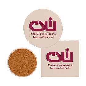 4" Extra Absorbent Coasters in Round or Square (LOTS OF 6). 1594/1593