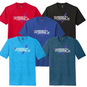 MISSION POSSIBLE - Short Sleeve Tri T-Shirt. DM130 - DF/FF