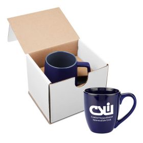 CLOSEOUT  - 15oz. Bistro Style Ceramic Mug Gift Set, GCM102 - INV