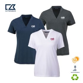 Cutter & Buck Forge Heathered Stretch Womens Blade Top. LCK00153 -DF/LC