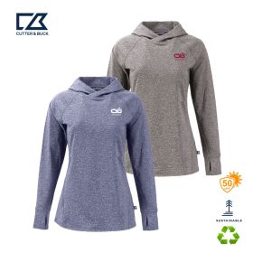 C&B Ladies' Adapt Knit Recycled Heathered Hooded Pullover. LCK00203 - DF/LC