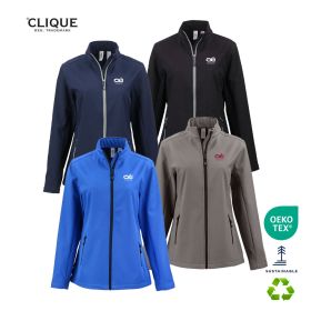 Clique® Tempo Stretch Full Zip Women's Softshell Jacket. LQO00068