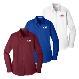Ladies' Long Sleeve Carefree Poplin Shirt. LW100