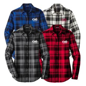 Ladies' Plaid Flannel Tunic. LW668