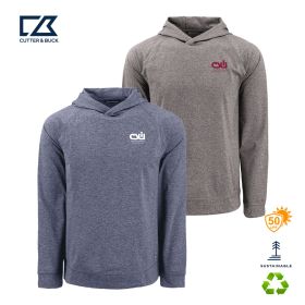 Cutter & Buck Adapt Knit Recycled Mens Heathered Hooded Pullover. MCK01341 - DF/LC